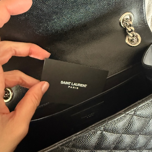 Yves Saint Laurent Black Quilted Shoulder Bag - Picture 8 of 8